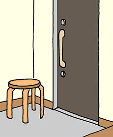 靴の脱ぎ履きの工夫